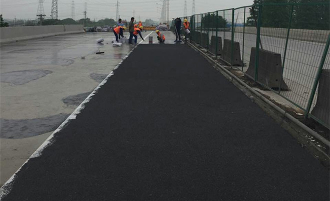 環(huán)氧地坪漆，水性地坪漆，地坪工程案例 - 太倉(cāng)338國(guó)道彩色防滑路面，橋面防滑工程！